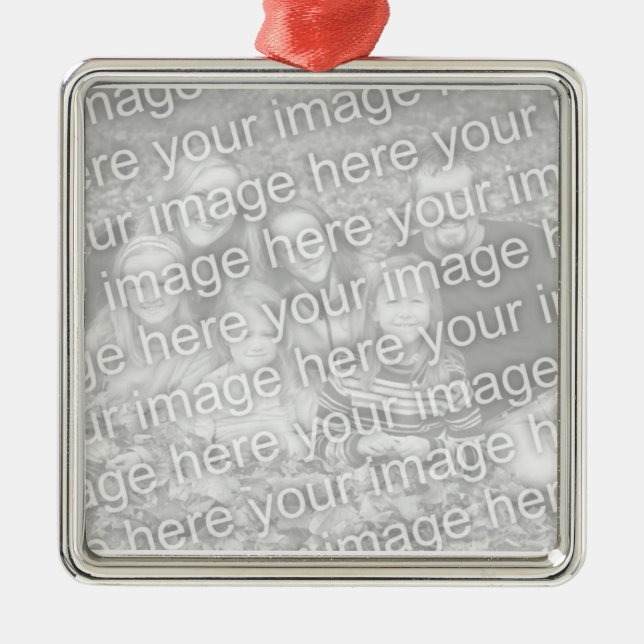 Family Photo Memories Metal Ornament (Front)