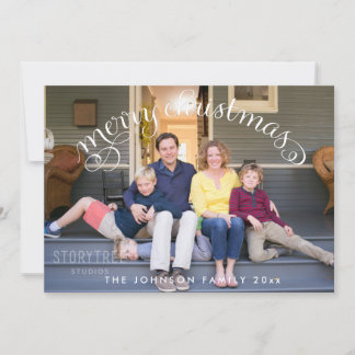 Family Photo Merry Christmas Holiday Card