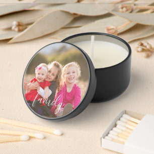 Family Photo Mini Candle Favors