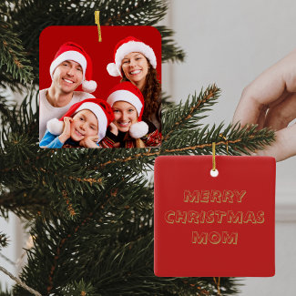 Family Photo | Mom Red & White Christmas