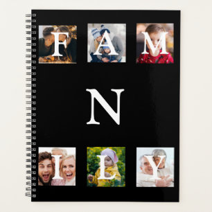 Family Photo Monogram Collage Personalized  Planner