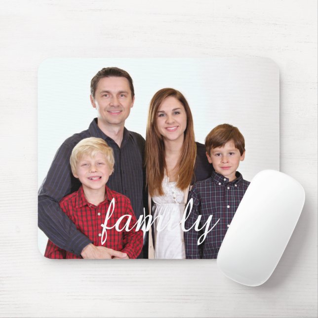 Family Photo Mouse Pad (With Mouse)