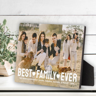Family Photo Name Best Family Ever Collage Plaque