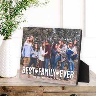 Family Photo Name Best Family Ever Plaque