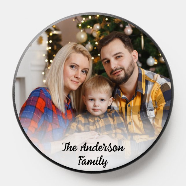Family Photo & Name Custom  PopSocket (Popsocket)