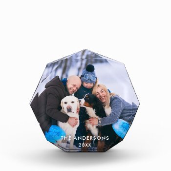 Family Photo Octagon Block by HappyMemoriesPaperCo at Zazzle