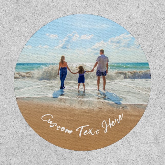 Family Photo Patch Custom Text (Front)
