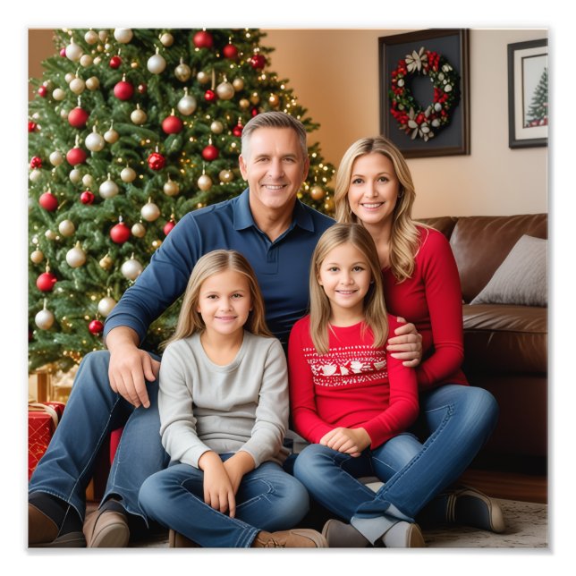 Family Photo Personalize Poster (Front)