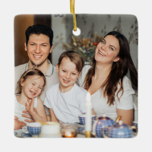  Family Photo Personalized Ceramic Ornament