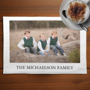 Family Photo Personalized Cloth Placemat