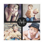 Family Photo Personalized Collage Canvas Print at Zazzle
