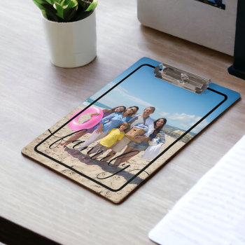 Family Photo Personalized Custom Clipboard by Ricaso at Zazzle