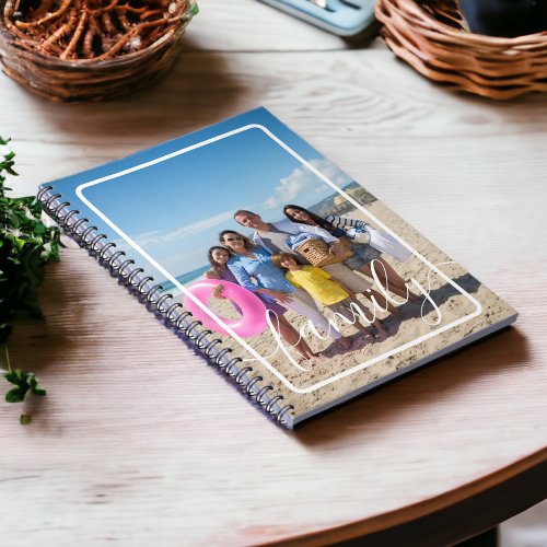 Family Photo Personalized Custom Notebook