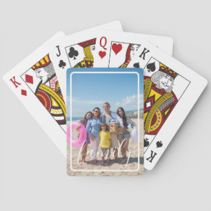 Family Photo Personalized Custom Poker Cards