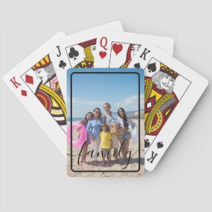 Family Photo Personalized Custom Poker Cards