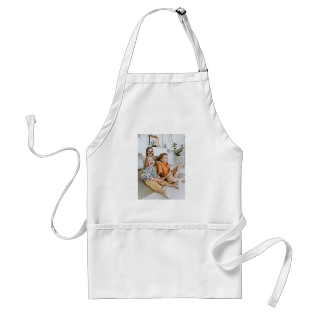 Family Photo  Personalized Gift - Cooking Pocket Adult Apron (Front)