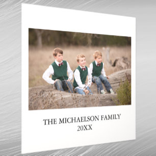 Family Photo Personalized Peel And Stick Photo Tile