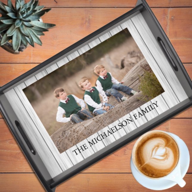 Family Photo Personalized Serving Tray (Creator Uploaded)