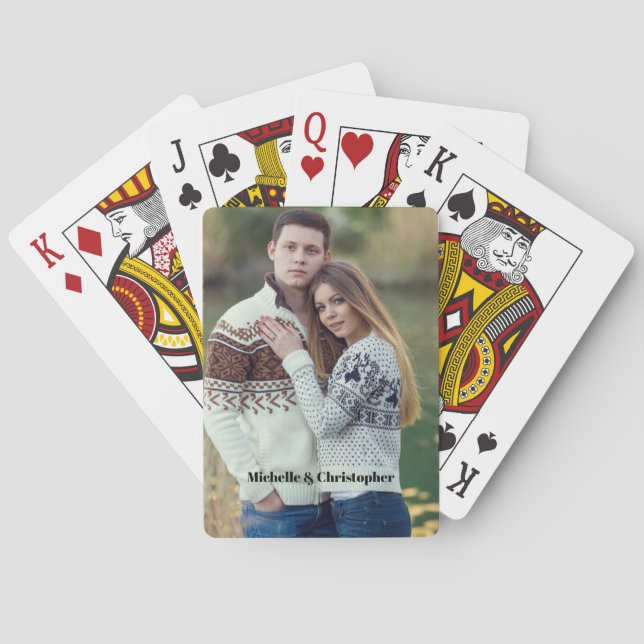 Family Photo  Poker Cards (Back)