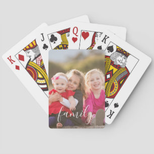 Family Photo Poker Cards