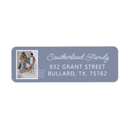 Family Photo Postage Stamps Delivery Personalized Label Zazzle