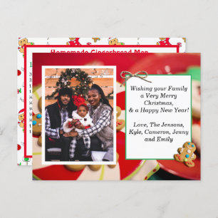 Family Photo + Recipe Card Christmas Card