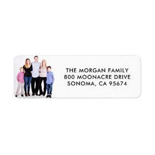 Family Photo Return Address Labels