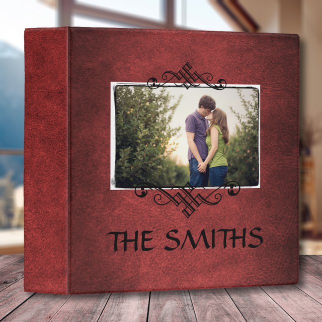 Family Photo Scrapbook Album | Autumn Red 3 Ring Binder (Creator Uploaded)