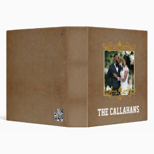 Family Photo Scrapbook Album•Celestia Brown 3 Ring Binder