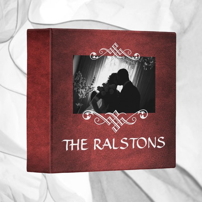 Family Photo Scrapbook Album•Garnet Red Binder (Creator Uploaded)