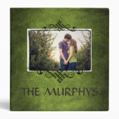 Family Photo Scrapbook Album•Irish Green 3 Ring Binder (Front)