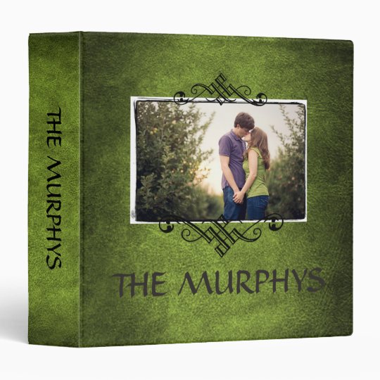 Family Photo Scrapbook Album•Irish Green 3 Ring Binder