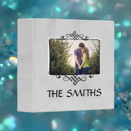 Family Photo Scrapbook Album | Silver Gray 3 Ring Binder