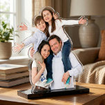 Family Photo Sculptures Cutout<br><div class="desc">Transform your most cherished memory into a stunning, modern work of art with this Custom Photo Cutout Acrylic Sculpture. Expertly crafted from high-quality, crystal-clear acrylic, your image is precision-cut to outline the subjects, creating a dynamic 3D effect that brings the moment to life. The sculpture is securely mounted on a...</div>