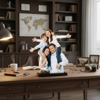 Family Photo Sculptures Cutout