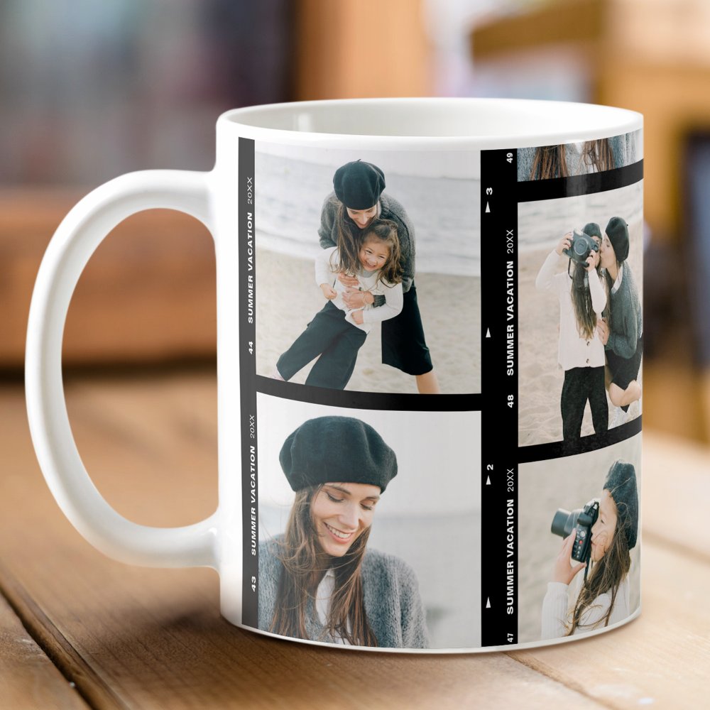 Discover Family Photo Sequence Custom Coffee Mug