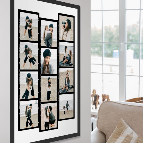 Family Photo Sequence Custom Collage 30 x 40  Poster