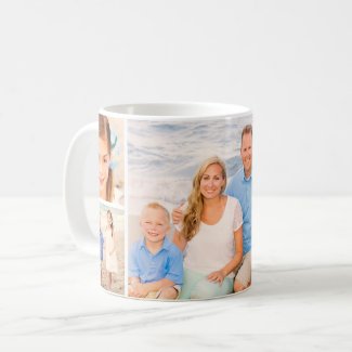 Family Photo Shoot Collage | Five Picture Coffee Mug
