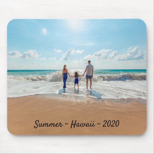 Family photo summer travel mouse pad