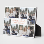 Family Photo Template White Rose Gold Plaque at Zazzle