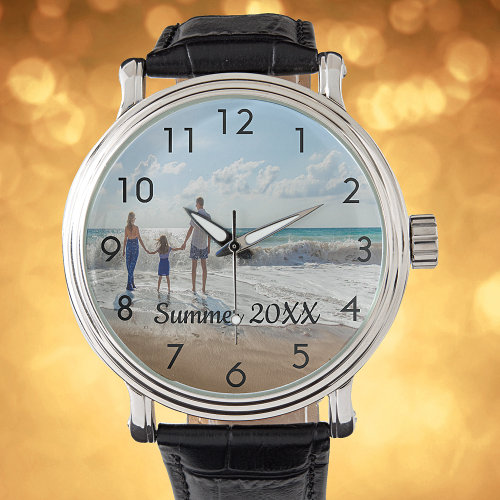 Family photo text watch