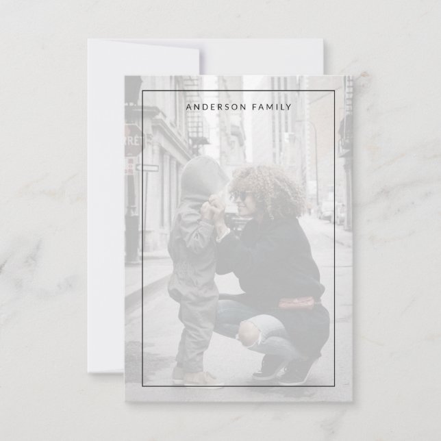 Family Photo Thank You Card (Front)