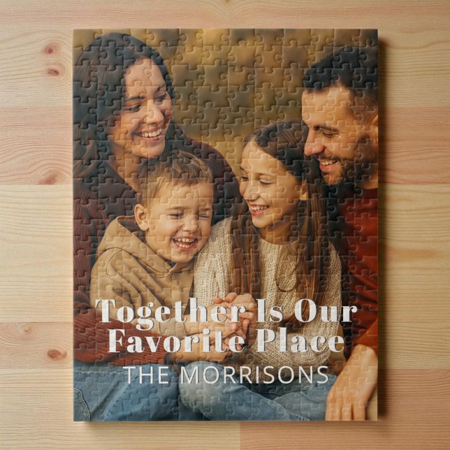Family Photo Together Is Our Favorite Place Jigsaw Puzzle (Creator Uploaded)