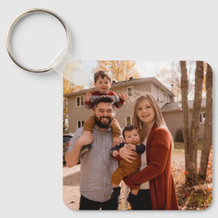 Family Photo Unique Custom Keepsake  Keychain