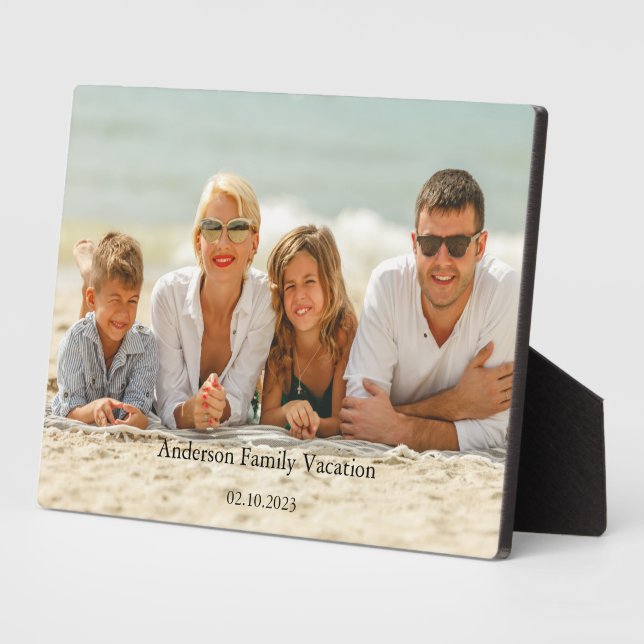 Family Photo Vacation  Plaque (Side)