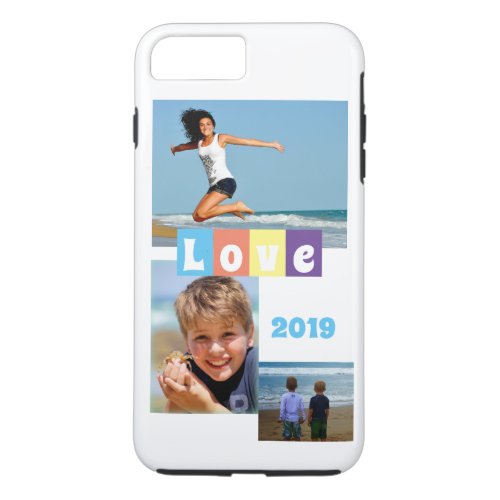 Family Photo with Love and Date iPhone 8 Plus7 Plus Case