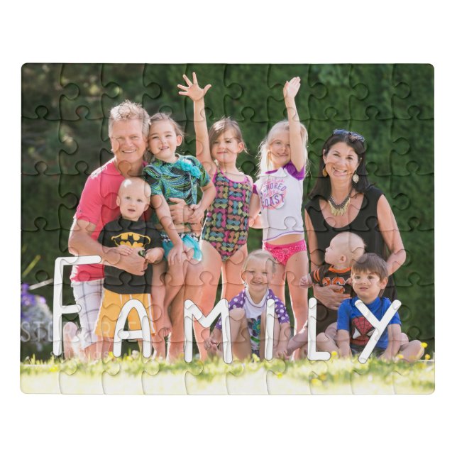 Family Photograph Template Jigsaw Puzzle (Puzzle Horizontal)