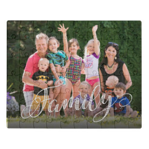 Family Photograph Template Jigsaw Puzzle