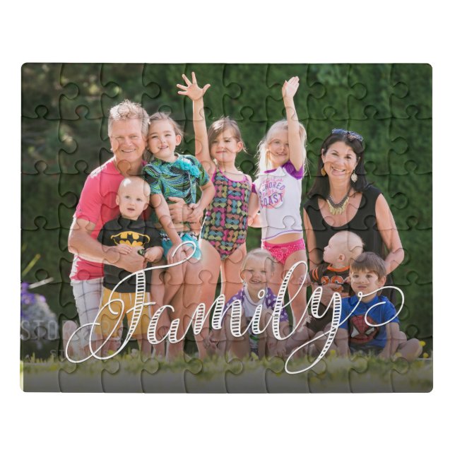 Family Photograph Template Jigsaw Puzzle (Puzzle Horizontal)
