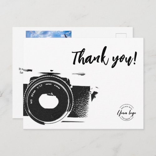 Family Photographer Custom logo Photo Postcard